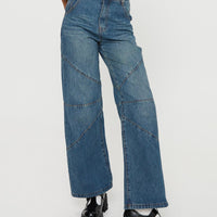 Frenta Moto High Waisted Jean Rebel Blue