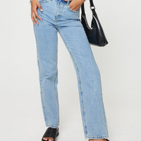 Alexanderson Straight Leg Jeans Light Wash Denim