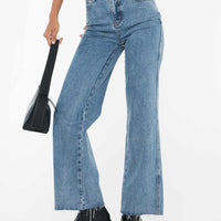 Arlington High Rise Straight Leg Jeans Mid Wash
