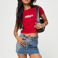 Jellicoe Spliced Denim Skirt Multi Wash