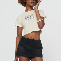 Amethysta Denim Skort Black