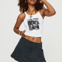 Calianna Pleated Mini Skort Navy