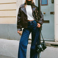 Shima Low Rise Straight Leg Jeans Mid Wash