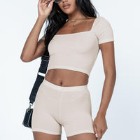 Catarina Bike Shorts Beige