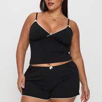 Slow Start Jersey Sleep Short Black Curve