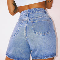 The Swalla Shorts Blue Denim