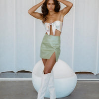 Good Vibes Mini Skirt Green