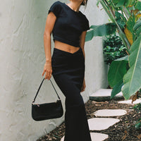 Abigail Midi Skirt Black