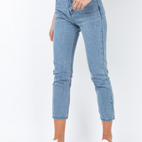 Gemini Mom Jeans Pale Blue