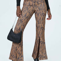 Devotion Snake Print Pants Brown