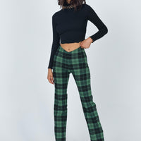 Zara Pant Green Check