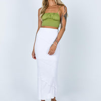 Oscar Maxi Skirt White