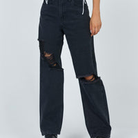 Fraya High Rise Boyfriend Jeans Denim