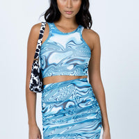 Alice Mini Skirt Blue