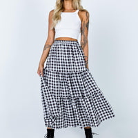 Hale Midi Skirt Black / White