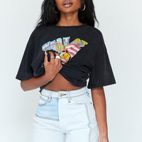 Dani Patchwork Denim Shorts