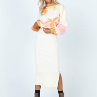 Tanna Midi Skirt Cream