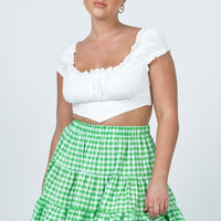 Marlie Mini Skirt Green