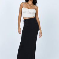 Harriette Maxi Skirt Black