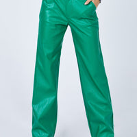 Ashlea PU Pants Green