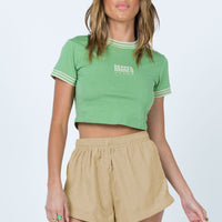 Beach House Cord Shorts Beige