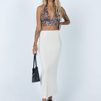 Harriette Maxi Skirt Beige