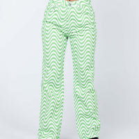 The Ragged Priest Prism Jeans Green