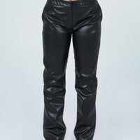 Criss Cross Vegan Pant Black