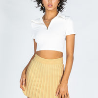 Charlene Mini Skirt Beige