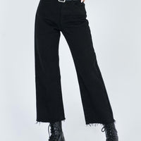 Ruby Cropped Jean Black Denim