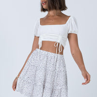 Rasmus Mini Skirt White