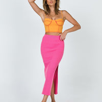 Tanna Midi Skirt Pink