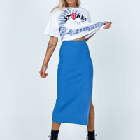 Tanna Midi Skirt Midnight Blue