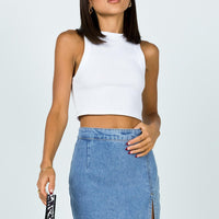 The Lola Mini Skirt Denim