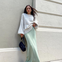 Harriette Maxi Skirt Sage