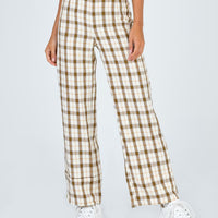 Euros Pants Yellow Check