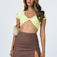 Keelia Mini Skirt Brown