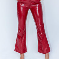 Madi Pu Pant Red