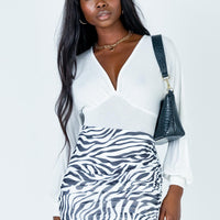 Elijah Mini Skirt Zebra