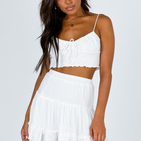 Marlowe Mini Skirt White