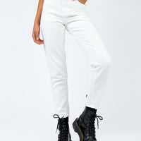Zaiden Straight Leg Jeans White Denim