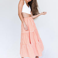 Hale Midi Skirt Orange