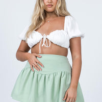 Delphie Mini Skirt Green