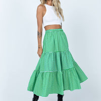 Hale Midi Skirt Green