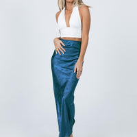 Hailey Midi Skirt Blue