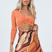 Desert Storm Mini Skirt Orange