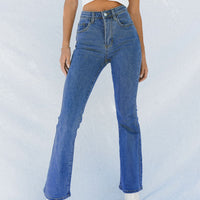 Dark Wash Flare Jean Denim