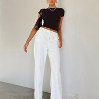 Kalinda Denim Jeans White