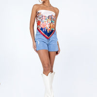 Wrap Up Denim Shorts