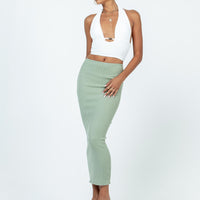 Rosella Midi Skirt Khaki